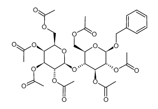 苄基β-D-乳糖苷七乙酸酯结构式