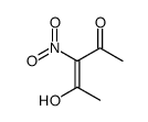 4-hydroxy-3-nitropent-3-en-2-one结构式