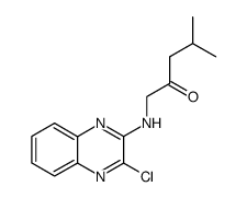 1-[(3-chloroquinoxalin-2-yl)amino]-4-methylpentan-2-one结构式
