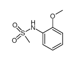 N‐(2‐methoxyphenyl)methanesulfonamide结构式