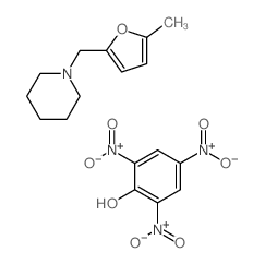 1-[(5-methyl-2-furyl)methyl]piperidine; 2,4,6-trinitrophenol Structure
