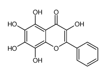 3,5,6,7,8-pentahydroxy-2-phenylchromen-4-one结构式