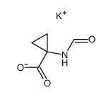 potassium salt of α-formylaminocyclopropanecarboxylic acid结构式