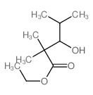 Pentanoic acid,3-hydroxy-2,2,4-trimethyl-, ethyl ester结构式
