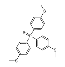Tris[4-(methylthio)phenyl]phosphine sulfide Structure