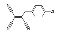 3-(4-chlorophenyl)prop-1-ene-1,1,2-tricarbonitrile结构式