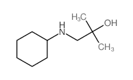 1-(cyclohexylamino)-2-methyl-propan-2-ol Structure