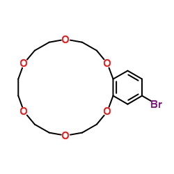 4'-Bromobenzo-18-crown-6 Structure