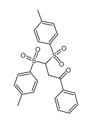 1-Phenyl-3,3-bis-p-toluolsulfonyl-propanon-(1)结构式
