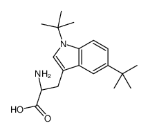 (2S)-2-amino-3-(1,5-ditert-butylindol-3-yl)propanoic acid结构式
