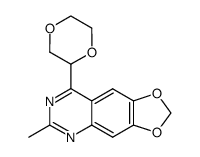 8-(1,4-dioxan-2-yl)-6-methyl-[1,3]dioxolo[4,5-g]quinazoline结构式
