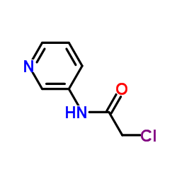 2-氯-N-(吡啶-3-基)乙酰胺结构式