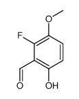 2-Fluoro-6-hydroxy-3-methoxybenzaldehyde Structure