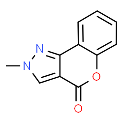 [1]Benzopyrano[4,3-c]pyrazol-4(2H)-one,2-methyl-(9CI)结构式