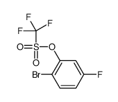 (2-bromo-5-fluorophenyl) trifluoromethanesulfonate Structure