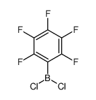 dichloro-(2,3,4,5,6-pentafluorophenyl)borane结构式