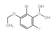 2-bromo-3-ethoxy-6-fluorophenylboronic& structure