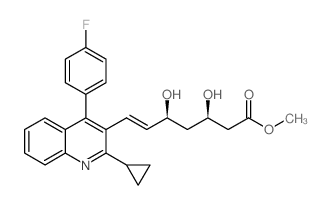 (3R,5S,E)-METHYL 7-(2-CYCLOPROPYL-4-(4-FLUOROPHENYL)QUINOLIN-3-YL)-3,5-DIHYDROXYHEPT-6-ENOATE picture