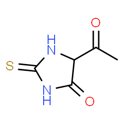 Hydantoin,5-acetyl-2-thio- (5CI) Structure