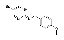 5-溴-2-(4-甲氧基苄基氨基)嘧啶结构式