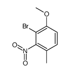 2-溴-3-硝基-4-甲基苯甲醚结构式