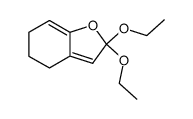 2,2-Diethoxy-2,4,5,6-tetrahydro-1-benzofuran Structure