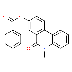 6(5H)-Phenanthridinone,8-(benzoyloxy)-5-methyl-结构式