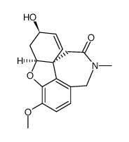 (4aR,6S,8aR)-4a,5,11,12-tetrahydro-6-hydroxy-3-methoxy-11-methyl-6H-benzofuro[3a,3,2-ef][2]-benzazepin-10(9H)-one结构式