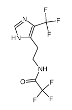 α-N-(Trifluoroacetyl)-4-(trifluoromethyl)histamine结构式