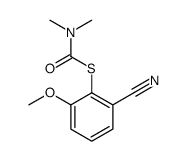 S-(2-cyano-6-methoxyphenyl) N,N-dimethylcarbamothioate Structure