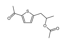 1-(5-acetylthiophen-2-yl)propan-2-yl acetate结构式