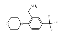 2-吗啉-5-(三氟甲基)苄胺结构式