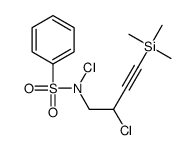 N-chloro-N-(2-chloro-4-trimethylsilylbut-3-ynyl)benzenesulfonamide结构式