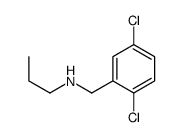 N-[(2,5-dichlorophenyl)methyl]propan-1-amine结构式