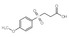 3-[(4-甲氧基苯基)磺酰基]丙酸结构式