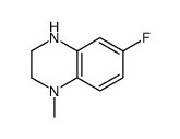 7-fluoro-4-methyl-2,3-dihydro-1H-quinoxaline结构式