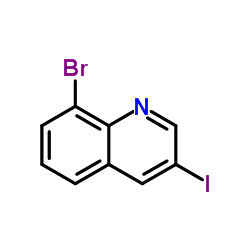 8-溴-3-碘喹啉结构式