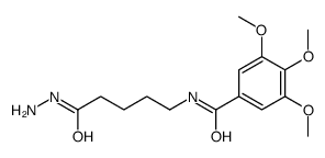 N-(5-hydrazinyl-5-oxopentyl)-3,4,5-trimethoxybenzamide结构式