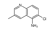 6-chloro-3-methylquinolin-5-amine Structure