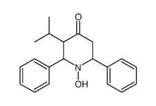 1-hydroxy-2,6-diphenyl-3-propan-2-ylpiperidin-4-one Structure