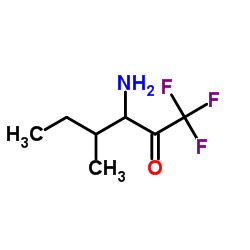 3-Amino-1,1,1-trifluoro-4-methyl-2-hexanone Structure