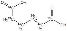 Adipic Acid-13C6 Structure