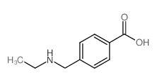 4-((乙胺基)甲基)苯甲酸结构式