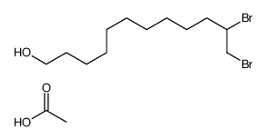acetic acid,11,12-dibromododecan-1-ol结构式