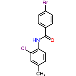 4-Bromo-N-(2-chloro-4-methylphenyl)benzamide结构式