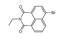 6-溴-2-乙基-1H-苯并[脱]异喹啉-1,3(2H)-二酮结构式