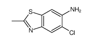 Benzothiazole, 6-amino-5-chloro-2-methyl- (6CI) Structure