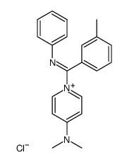 4-(dimethylamino)-1-((phenylimino)(m-tolyl)methyl)pyridin-1-ium chloride结构式