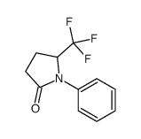 1-phenyl-5-(trifluoromethyl)pyrrolidin-2-one结构式