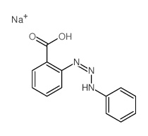 Benzoic acid,2-(3-phenyl-2-triazen-1-yl)-, sodium salt (1:1) structure